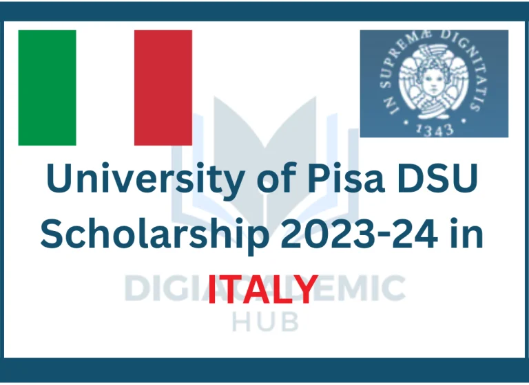 University of Pisa DSU Scholarship University of Pisa DSU Scholarship 2023-24 in Italyin Italy